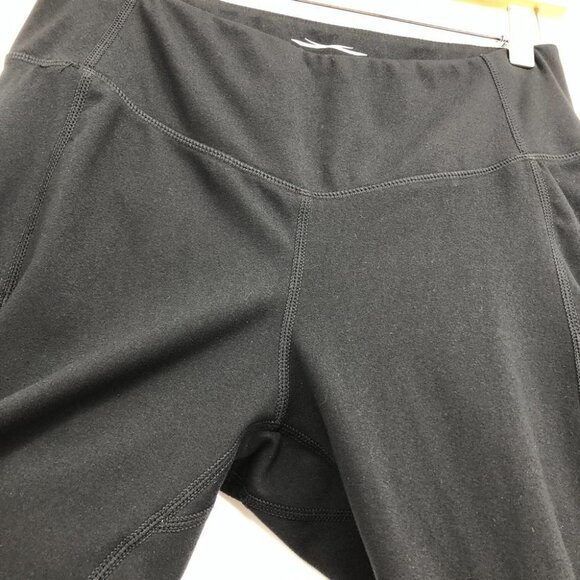 Along Fit black leggings side pocket reflective stripe size Medium - Picture 11 of 15